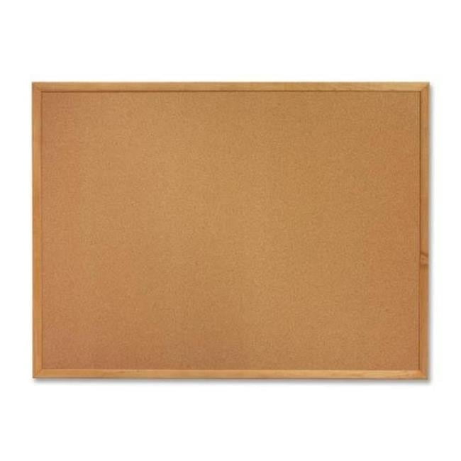 6 x 4 ft. Oak Wood Frame Cork Bulletin Board