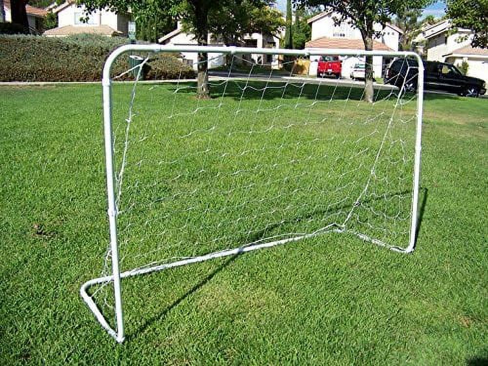 6 x 4 ft. steel frame soccer goal w/ quality net, straps & anchors. 6x4