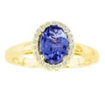 thumbnail image 1 of 6 x 4 in. 14K Yellow Gold Oval Tanzanite VS2 Gemstone Ring, 1 of 1