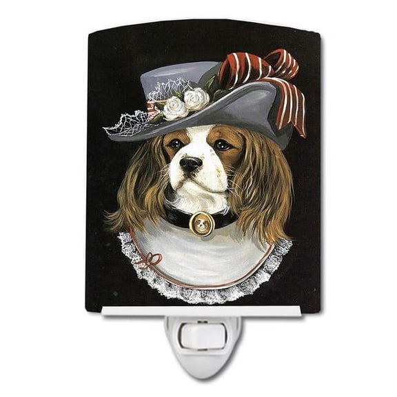 6 x 4 in. Cavalier Spaniel Stella Ceramic Night Light