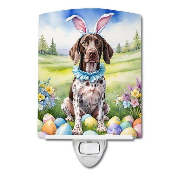 6 x 4 in. German Shorthaired Pointer Easter Egg Hunt Ceramic Night Light