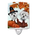 thumbnail image 1 of 6 x 4 in. Westie Thanksgiving Pilgrims Ceramic Night Light, 1 of 1