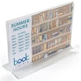 thumbnail image 1 of 6 x 4 x 1-Inch, Clear Acrylic Horizontal Picture Frame - Sold in Case Packs of 15 Units - Loads Graphics from the Bottom and Sides, For Tabletop Use, 1 of 1