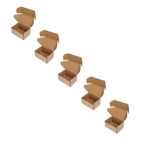 6 x 4 x 3 in Cardboard Boxes – Stackable Small Gift Boxes, DIY Craft, Office Storage, Party Favors, Holiday Packaging, Household Organization(5 pcs)