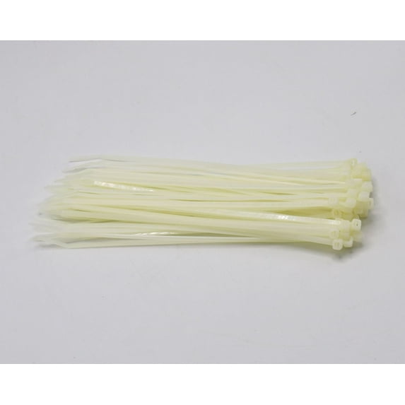 6" x 40 LB Cable Ties (100/bag) - Natural