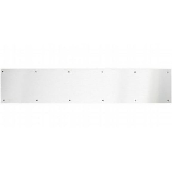 6 x 40 in. Screw Mount Satin Stainless Steel Kick Plate