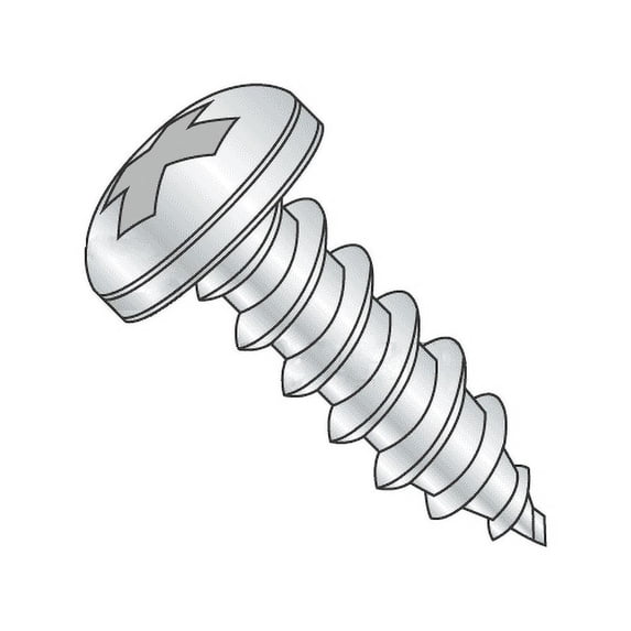 #6 x 5/16" Type A Self-Tapping Screws / Phillips / Pan Head / Stainless Steel 18-8 (Quantity: 5000 pcs)