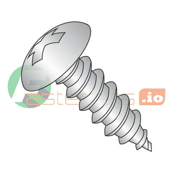 #6 x 5/16" Type A Self-Tapping Screws / Phillips / Truss Head / 18-8 Stainless Steel (Quantity: 5,000 pcs)