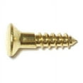 thumbnail image 1 of #6 x 5/8" Brass Slotted Oval Head Wood Screws WSOB-104 (48 pcs.), 1 of 1