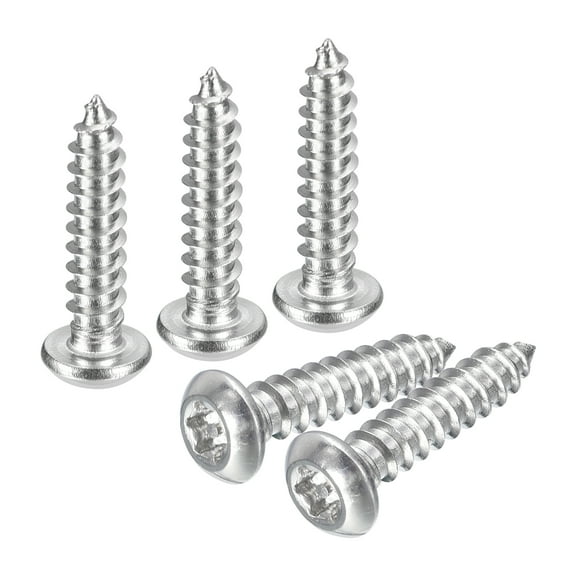 #6 x 5/8" Torx Security Screws, 10Pack Button Head, Self Tapping Screws, 304 Stainless Steel Anti-Theft Screws