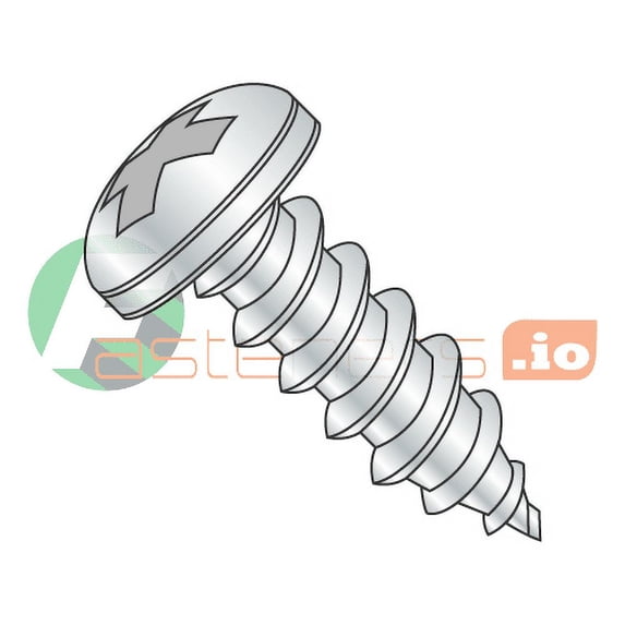 #6 x 5/8" Type A Self-Tapping Screws / Phillips / Pan Head / Steel / Zinc (Quantity: 10,000 pcs)