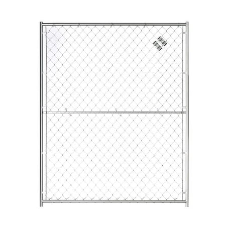 PetPride Chain Link Modular Panel Gate with 2 Panel Clamps, Expands to " Wide