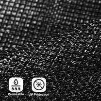 6 x 50 ft Outdoor Black Privacy Fence Screen, Mesh Fencing Wind Block with Grommets, Heavy-Duty Cover for Patio, Garden, Yard & Backyard, Customizable Size