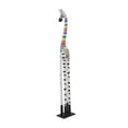 thumbnail image 1 of 6" x 59" Multi Colored Wood Handmade Giraffe Sculpture, by DecMode, 1 of 8