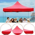 thumbnail image 1 of 6 x 6 Canopy Replacement Top Canopy Cover Replacement Pop Up Canopies Tent for Commercial Instant Outdoor Portable Patio Lawns Gazebo Outside Camping (Red 3m x 3m/9.84ft x 9.84ft), 1 of 5