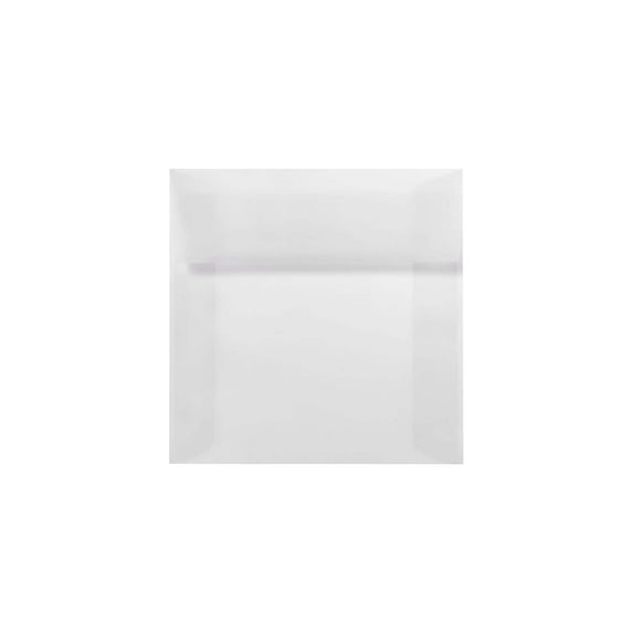 6 x 6 Square Envelopes - Clear Translucent (50 Qty.)