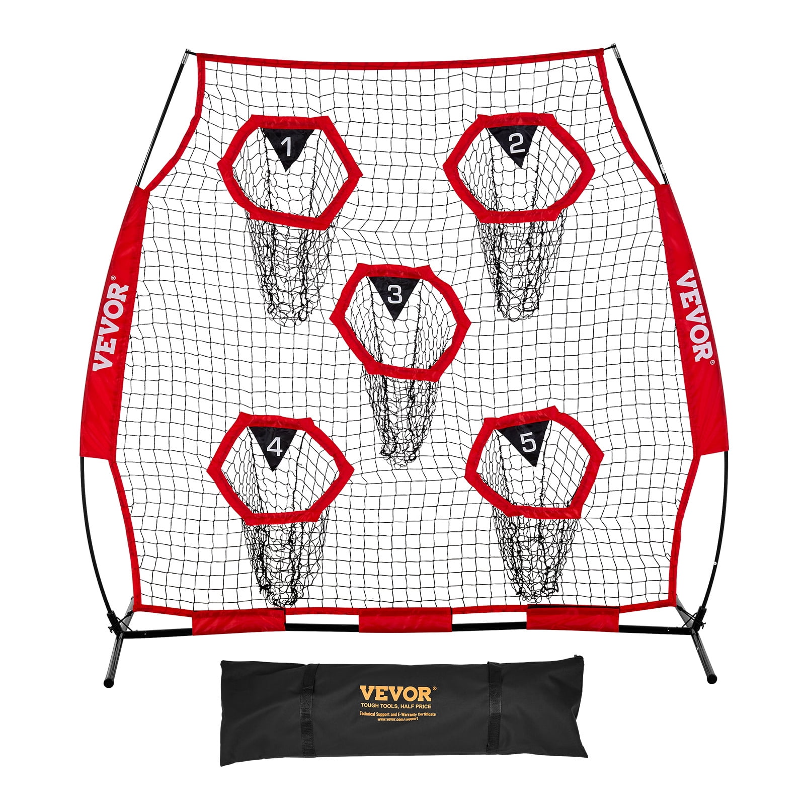 6 x 6 ft / 7 x 7 ft Football Trainer Throwing Net, Training Throwing ...