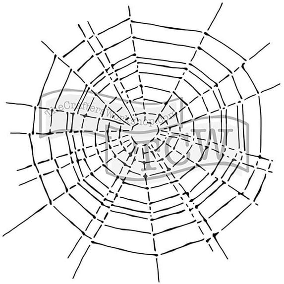 6 x 6 in. Doodling Templates, Scary Web
