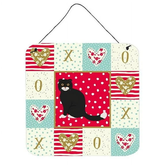 6 x 6 in. Foldex Exotic Fold No.2 Cat Love Wall or Door Hanging Prints