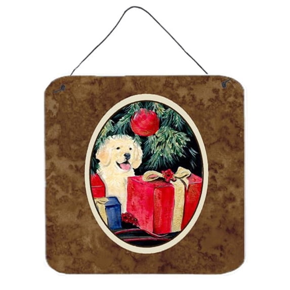 6 x 6 in. Golden Retriever Aluminium Metal Wall or Door Hanging Prints