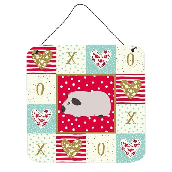 6 x 6 in. Himalayan Guinea Pig Love Wall or Door Hanging Prints