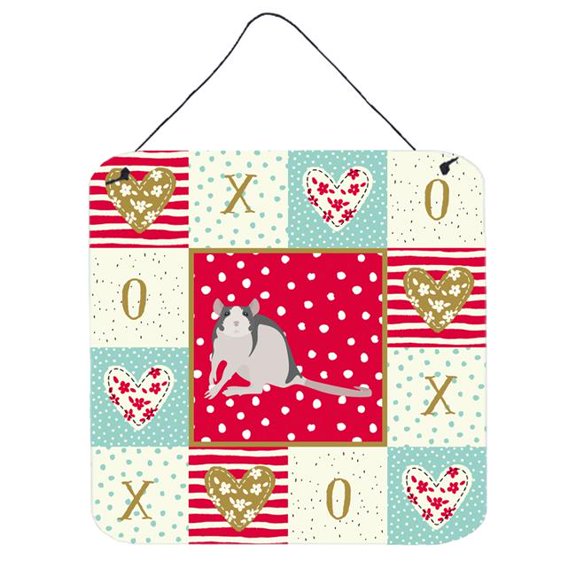 6 x 6 in. Husky Rat Love Wall or Door Hanging Prints