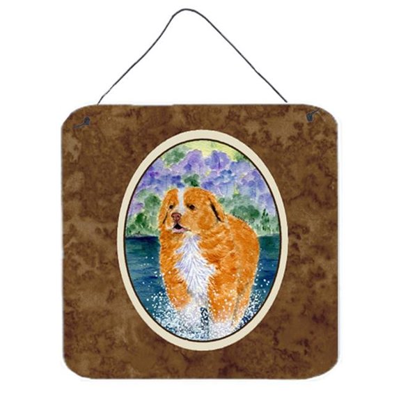 6 x 6 in. Nova Scotia Duck Toller Aluminium Metal Wall or Door Hanging Prints