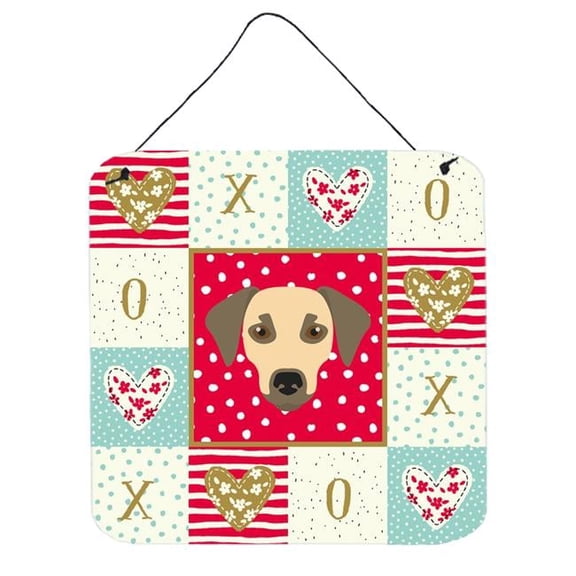 6 x 6 in. Sato Dog Love Wall or Door Hanging Prints