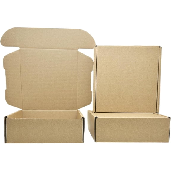 6 x 6 x 2 Inches Small Shipping Boxes Corrugated Packing Box 50 Pack | Cardboard Boxes Small Business Moving Mailing DIY