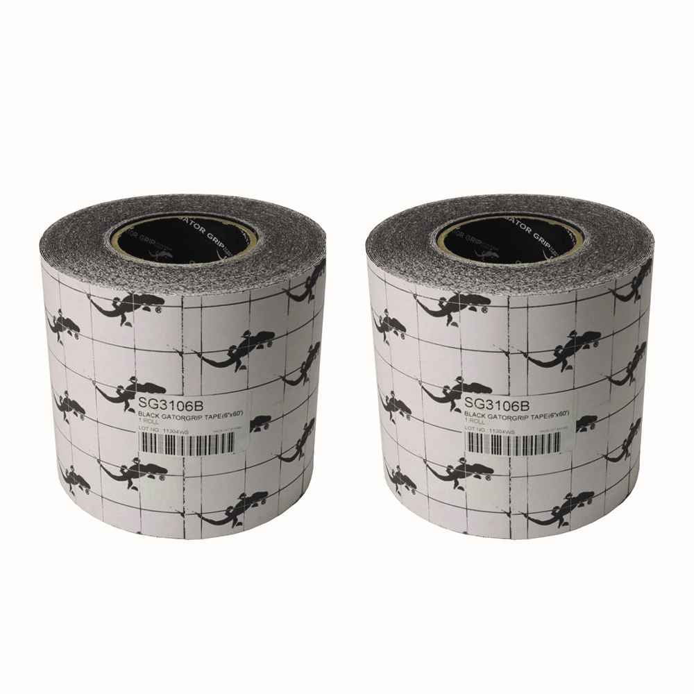 6" x 60' Anti-Slip Black Grip Tape - 2 Pack