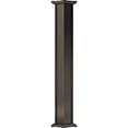 thumbnail image 1 of 6" x 8' Endura-Aluminum Acadian Style Column, Square Shaft (Load-Bearing 24,000 lbs), Non-Tapered, Textured Brown Finish w/ Capital & Base, 1 of 18
