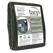 KOTAP 6 x 8 Ft. Heavy-Duty Protection/Coverage Tarp, 8-mil, Reversible, Waterproof, Green-Silver, 1-Pack TGS-0608