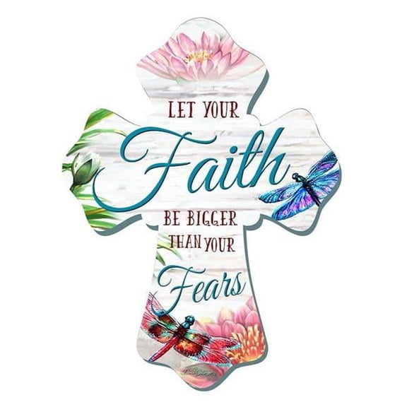 6 x 8 in. Faith Over Fear Wall Cross