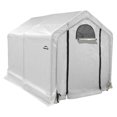 thumbnail image 1 of 6 x 8 x 6 ft. 6 in. Peak Backyard Greenhouse with Integrated Shelving - Translucent, 1 of 1