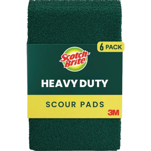 Scotch-Brite 6 x 8pk Scotch Brite Scour Pad 48 Total — Residential Use, Standard Application