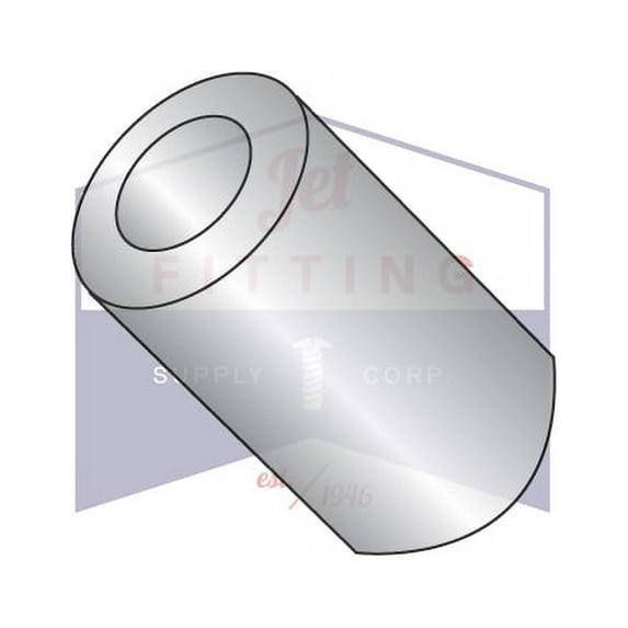 #6 x 9/16" 3/8" OD Round Spacers | Stainless Steel (Quantity: 100)
