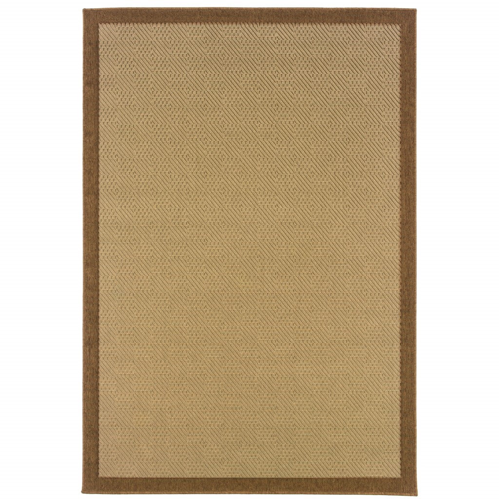 6' x 9' Beige Indoor Outdoor Area Rug - Walmart.com