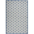 thumbnail image 1 of 6â€™ x 9â€™ Blue and Gray Indoor Outdoor Area Rug, 1 of 6