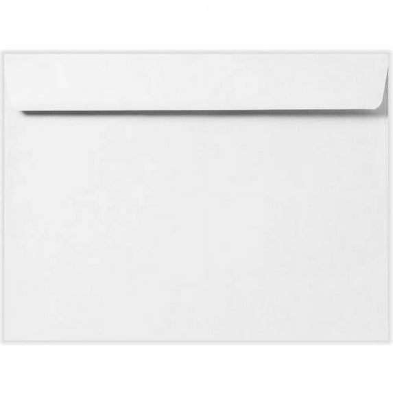 6 x 9 Booklet Envelopes - White Linen (50 Qty.)