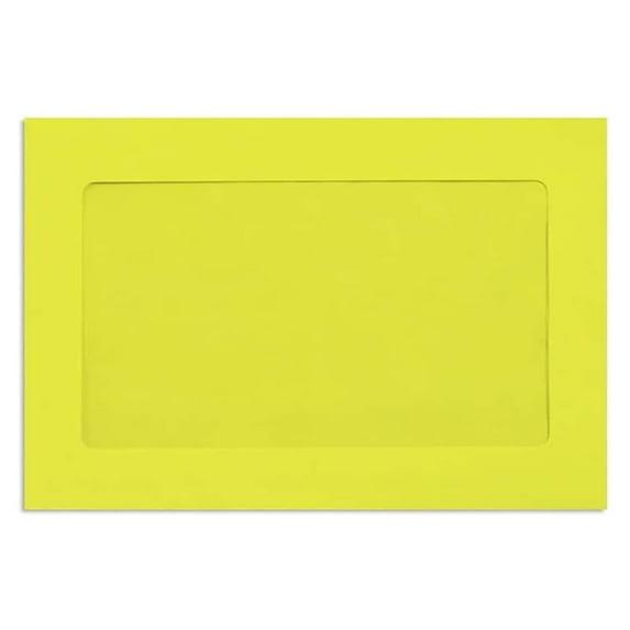 6 x 9 Full Face Window Envelopes - Citrus (50 Qty.)