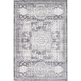 thumbnail image 1 of 6' x 9' Gray and Ivory Transitional Rectangular Area Throw Rug, 1 of 3