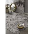 thumbnail image 1 of 6' x 9' Ivory or Grey Abstract Design Indoor Area Rug, 1 of 2
