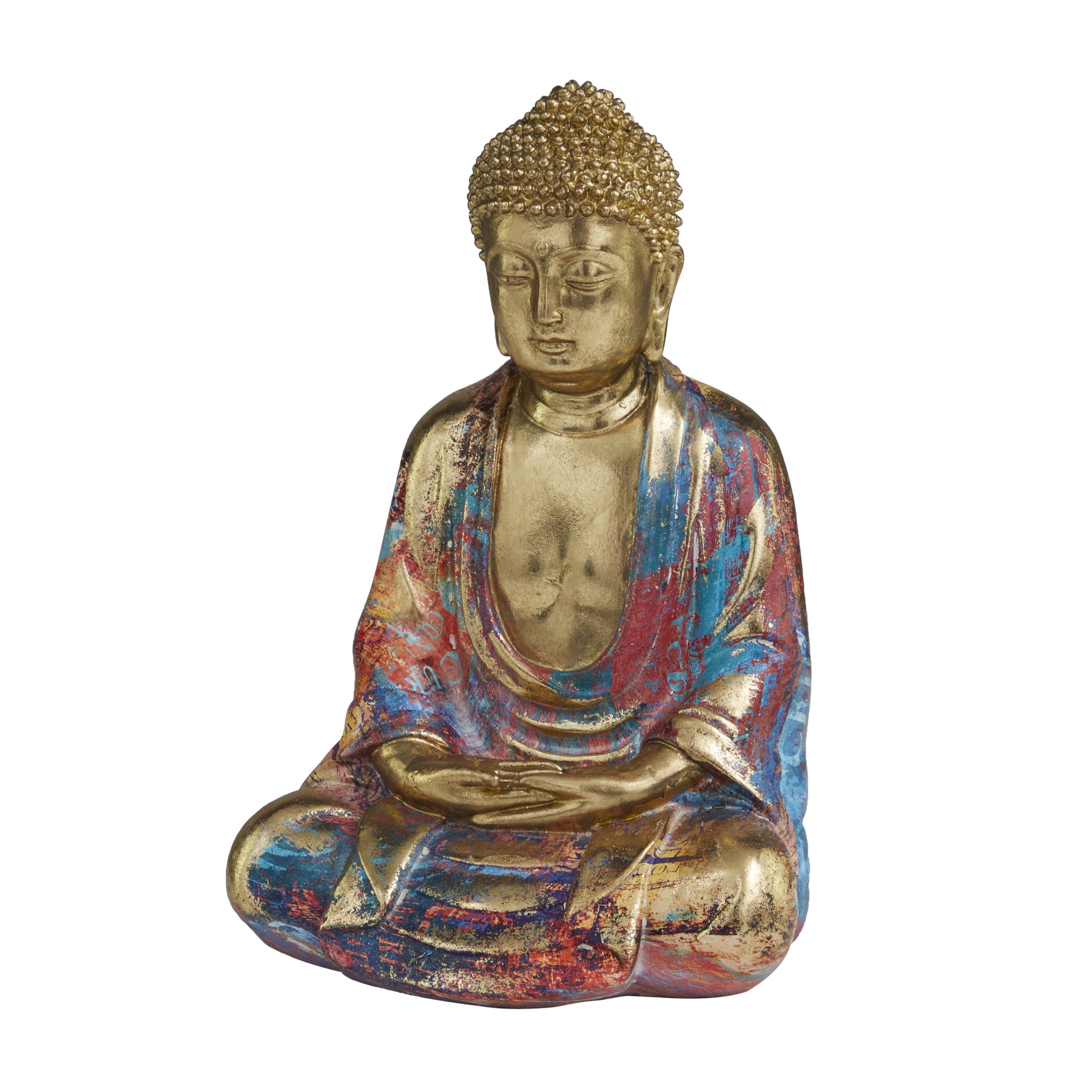 The Novogratz Artistic Colorful Resin Buddha Sculpture 6 x 9