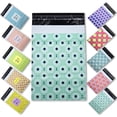 thumbnail image 1 of 6 x 9 Poly Mailers Designer Quality 2.4Mil Thickness Shipping Plastic Envelopes Mailing Bags Self Adhesive Printed, 1 of 6