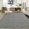 thumbnail image 1 of 6' x 9' Washable Area Rugs, Distressed Modern Abstract Office Carpet Low Pile Rug Non Slip Farmhouse Floor Cover, for Living Room Bedroom, Gray, 1 of 7