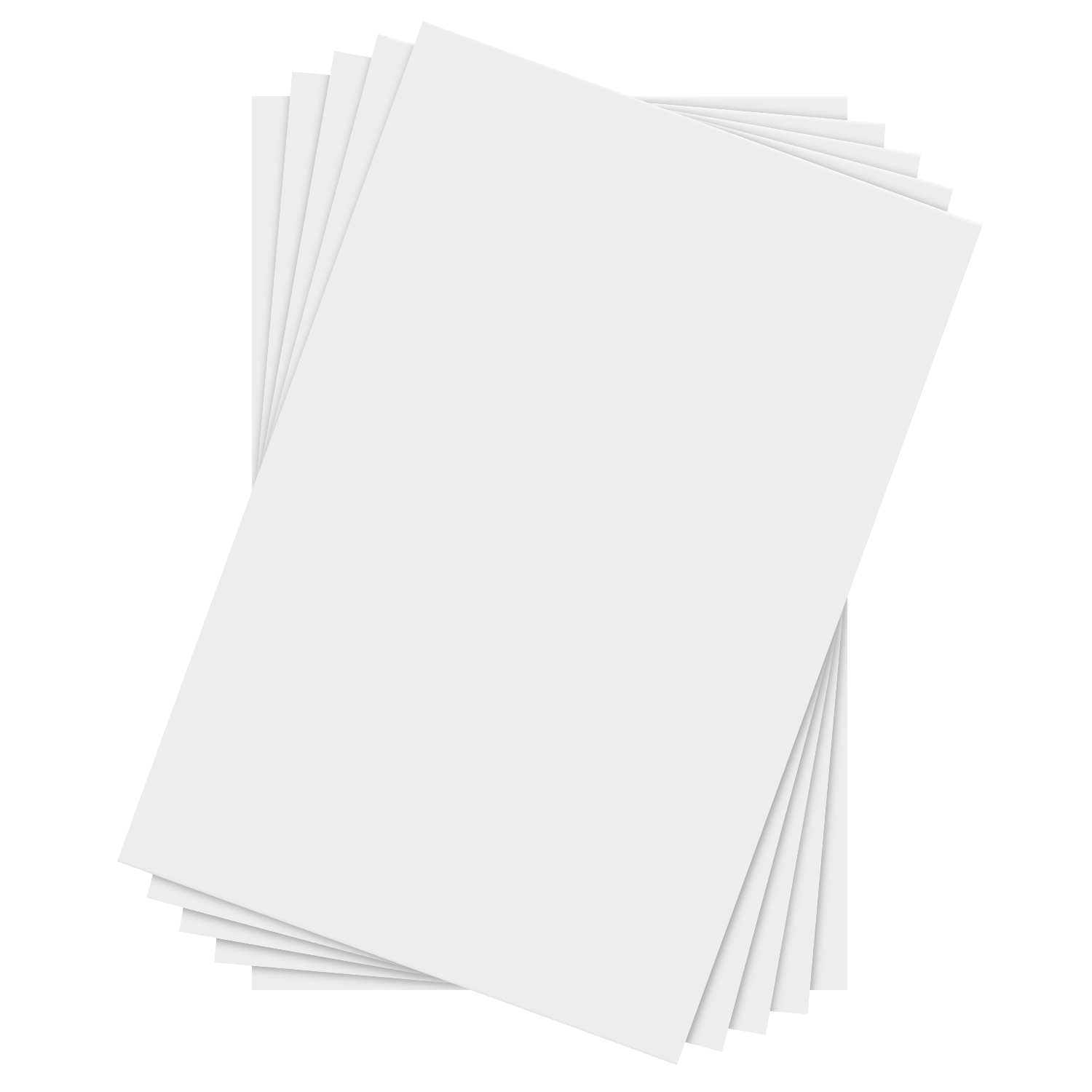 6 x 9" White Chipboard - Cardboard Medium Weight Chipboard Sheets - White on One Side - 25 Per Pack - image 1 of 5