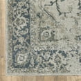 thumbnail image 1 of 6 x 9 ft. Gray Blue & Teal Oriental Power Loom Stain Resistant Rectangle Area Rug, 1 of 1