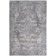 thumbnail image 1 of 6 x 9 ft. Gray Medallion Distressed Washable Rectangle Area Rug - Gray - 6 x 9 ft., 1 of 1