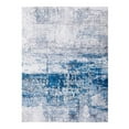 thumbnail image 1 of 6 x 9 ft. Grey & Blue Abstract Printed Washable Non Skid Rectangle Area Rug, 1 of 1