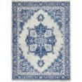 thumbnail image 1 of 6 x 9 ft. Ivory & Blue Persian Medallion Area Rug, 1 of 1